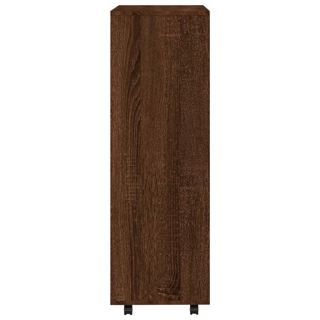 Roupeiro 80x40x110 cm derivados de madeira carvalho castanho