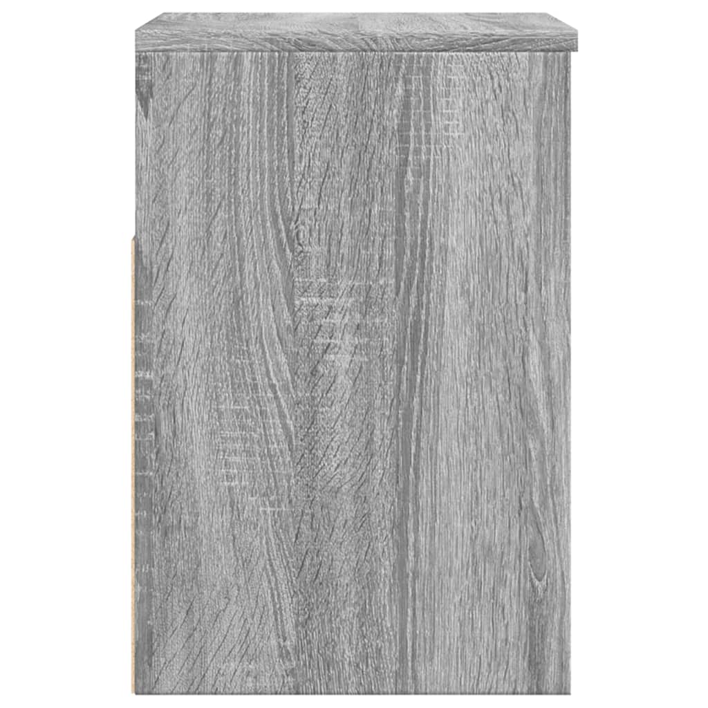 Banco sapateira 60x30x45cm derivados de madeira cinzento sonoma