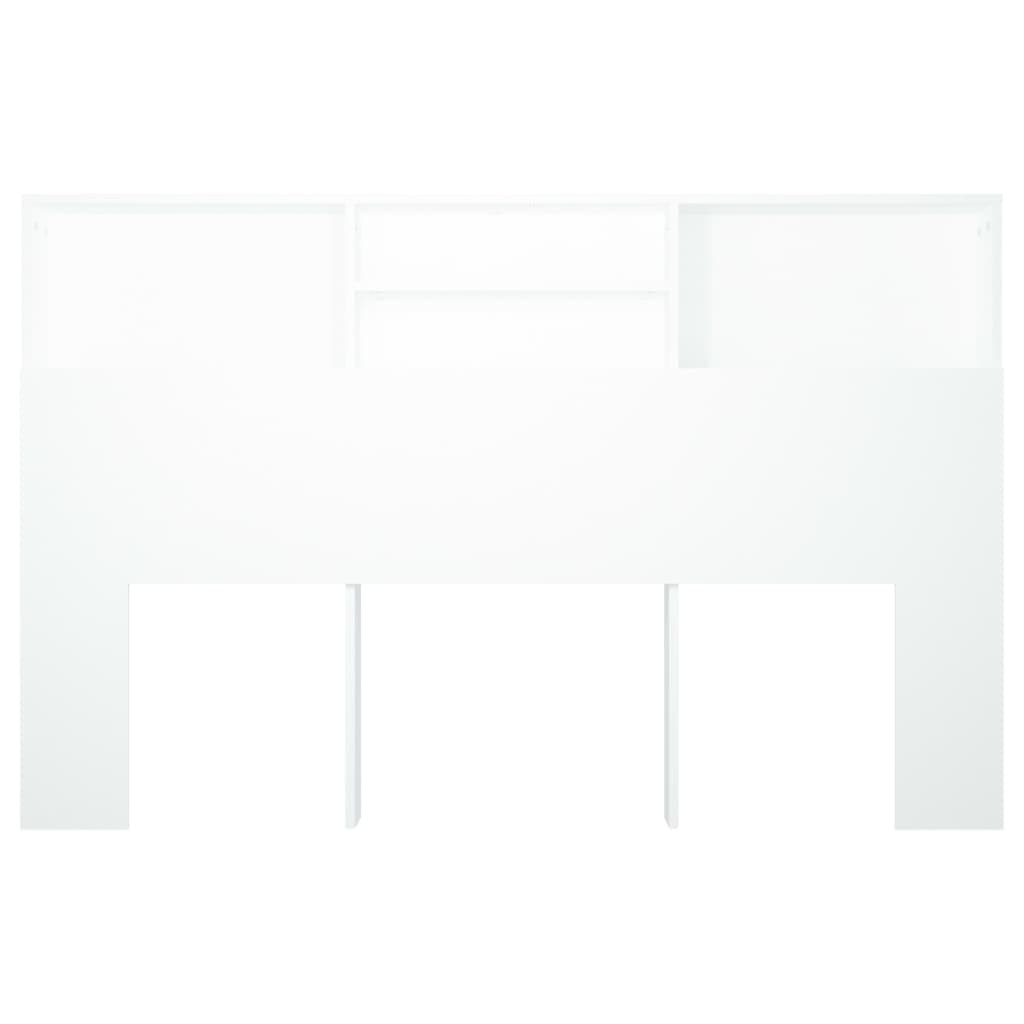 Armário de cabeceira 160x19x103,5 cm branco