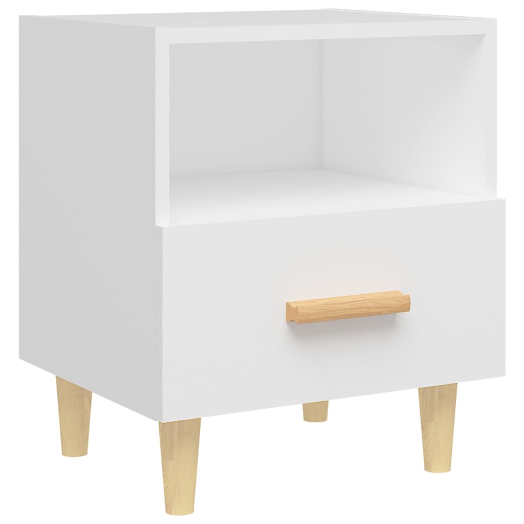 Mesas de cabeceira 2 pcs 40x35x47 cm branco