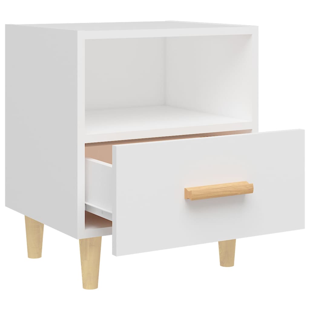 Mesas de cabeceira 2 pcs 40x35x47 cm branco