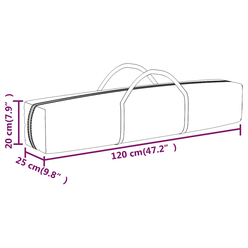 Tenda para festas dobrável com paredes laterais 2x2 m branco