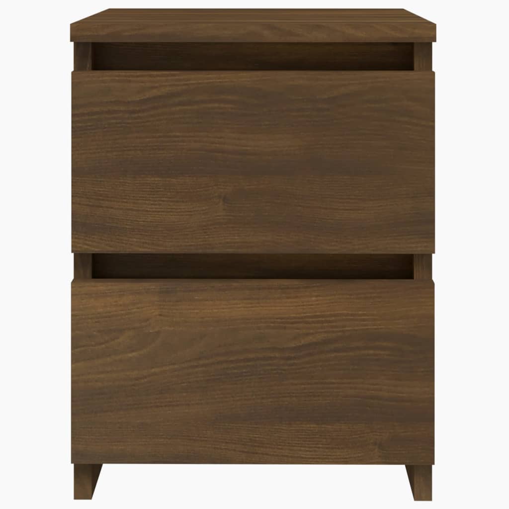 Mesa cabeceira 2pcs 30x30x40cm deriv. madeira carvalho castanho