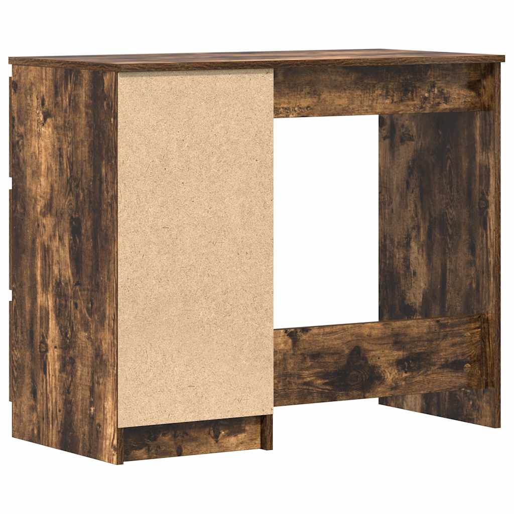 Secretária 90x45x76 cm derivados de madeira cor carvalho fumado