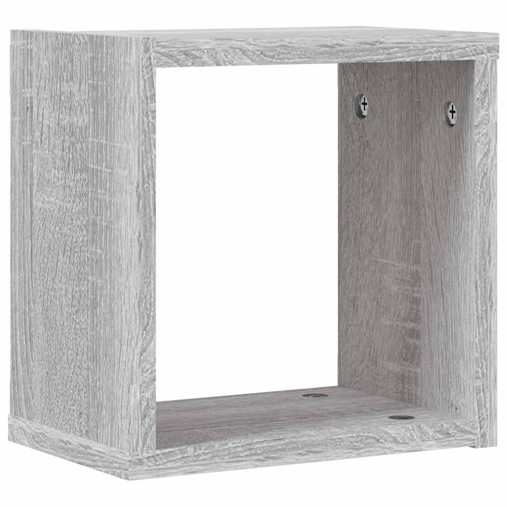 Prateleiras de Parede 4 pcs Cinzeto 26 x 15 x 26 cm