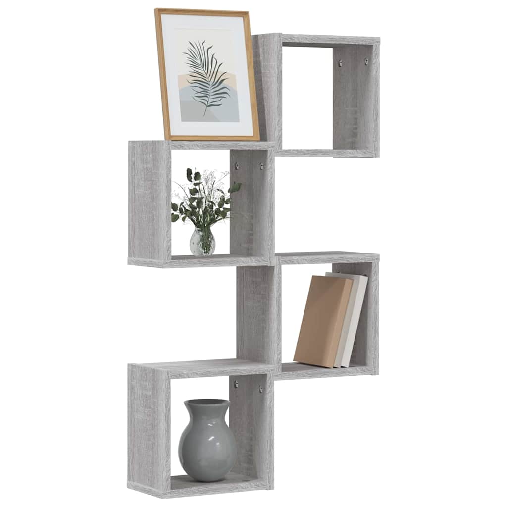 Prateleiras de Parede 4 pcs Cinzeto 26 x 15 x 26 cm