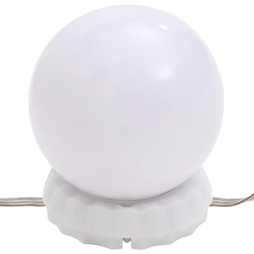 Espelho com luzes LED 90x45 cm vidro arqueado