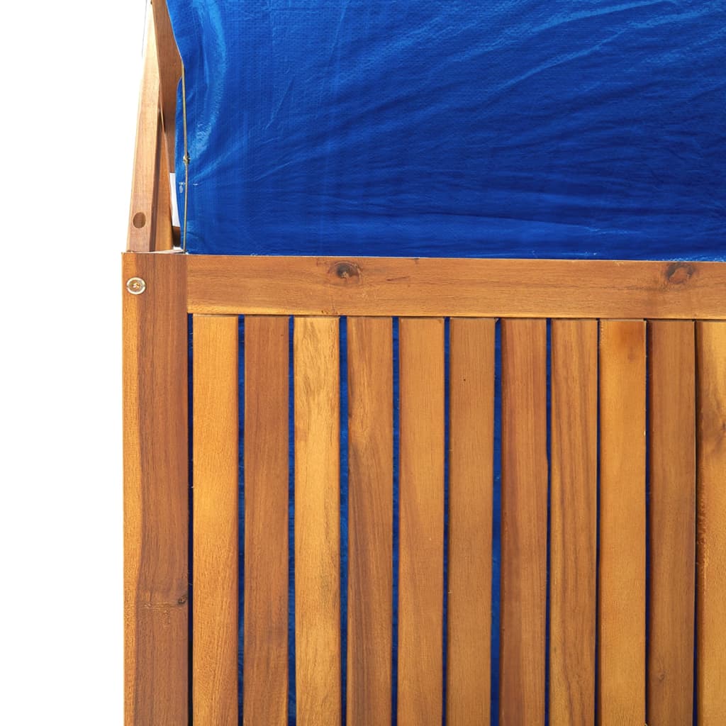 Caixa de arrumação c/ treliça 99x50x160cm madeira acácia maciça