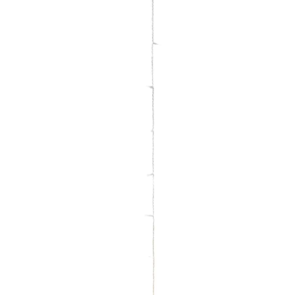 Cordão de luzes com 150 luzes LED 15 m PVC branco quente