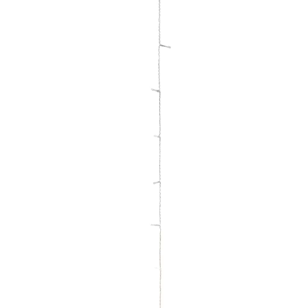Cordão de luzes com 150 luzes LED 15 m PVC branco quente