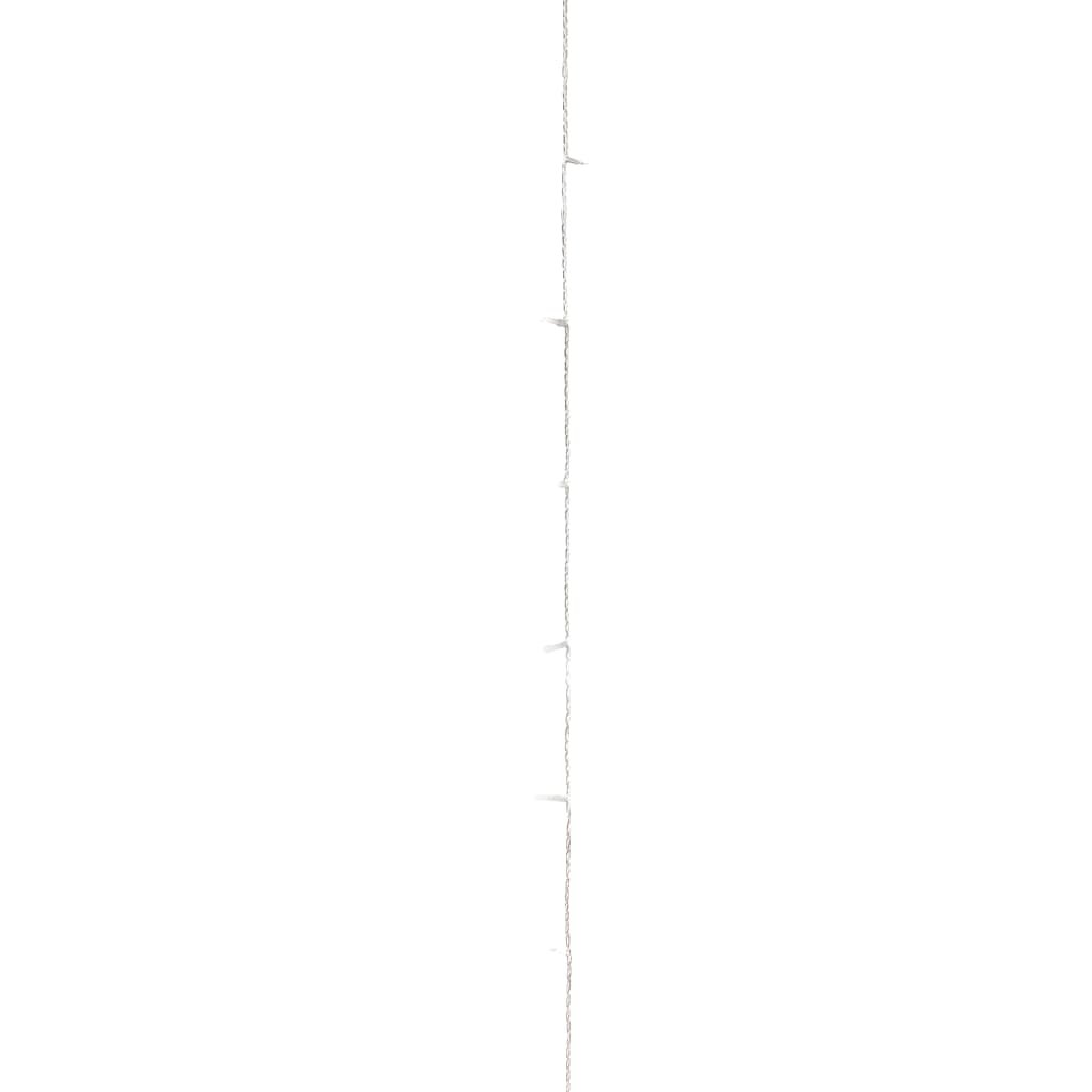 Cordão de luzes com 300 luzes LED 30 m PVC branco quente