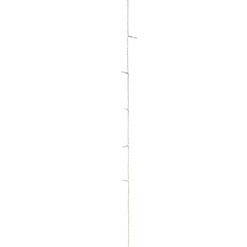 Cordão de luzes com 300 luzes LED 30 m PVC branco quente
