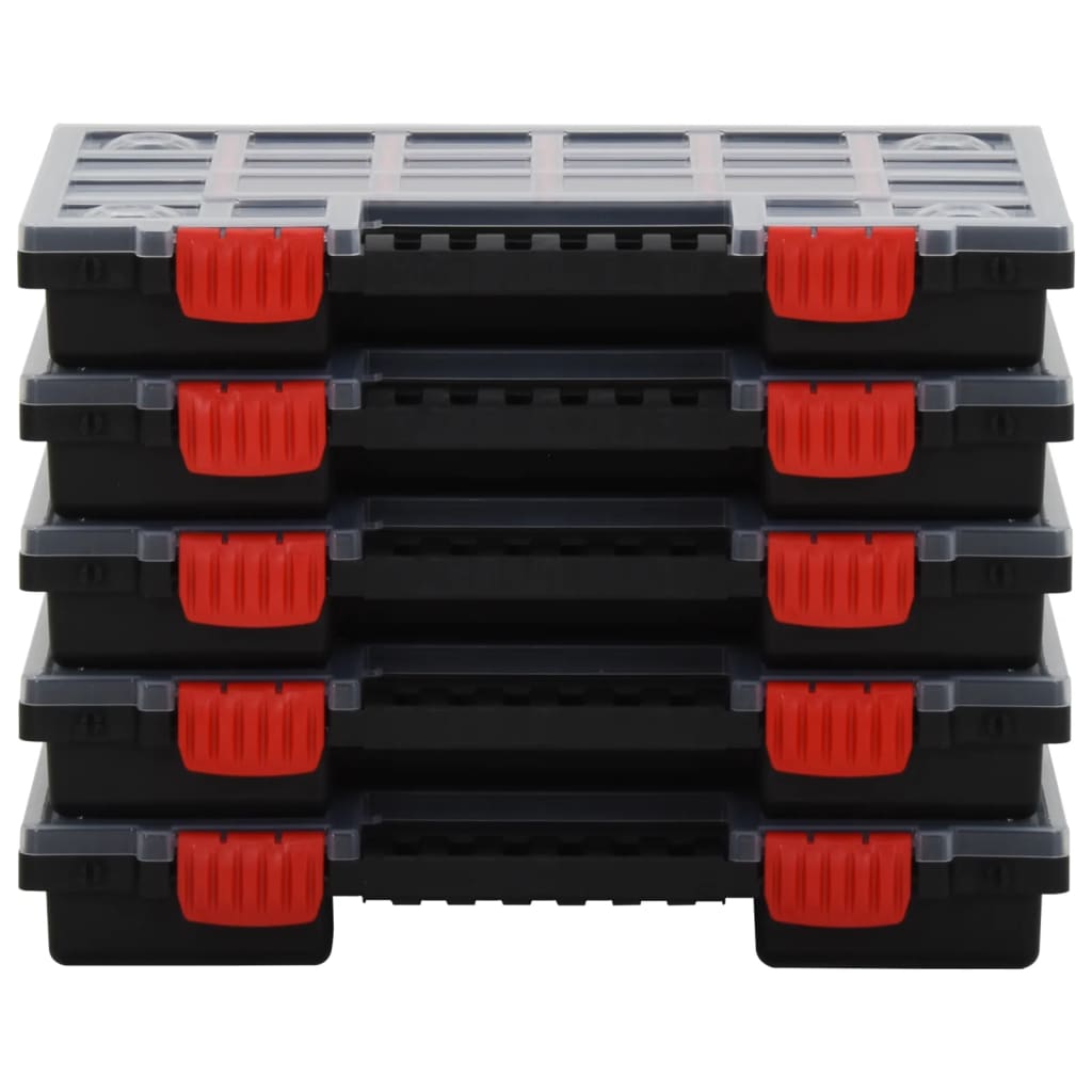 Caixas de arrumação 5 pcs 34,5x25x5 cm polipropileno