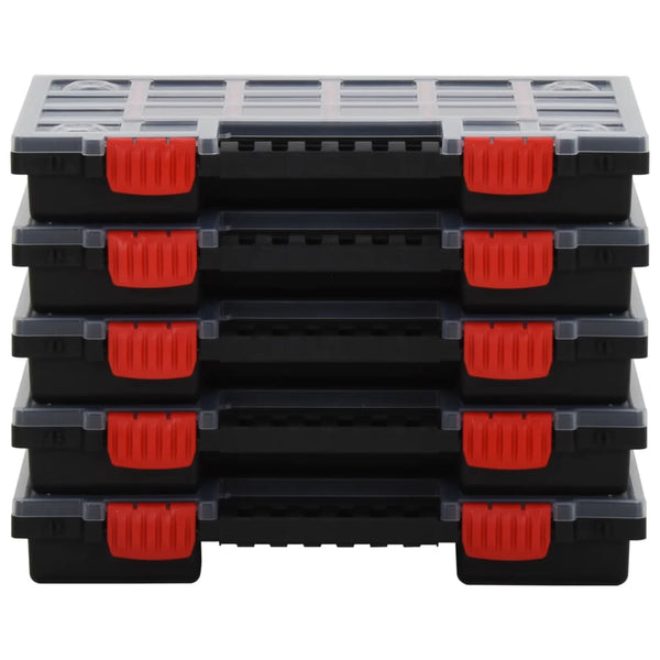 Caixas de arrumação 5 pcs 34,5x25x5 cm polipropileno