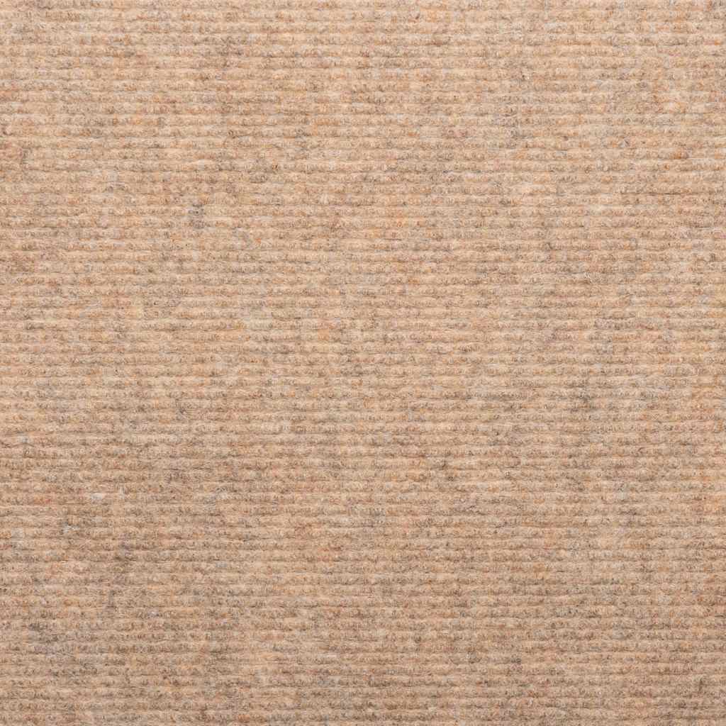 Tapetes de escada autoadesivos 15 pcs 65x24,5x3,5 cm bege
