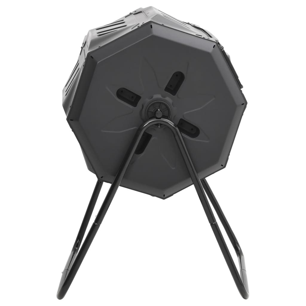 Caixote de compostagem para jardim 73x64x95 cm 160 L preto