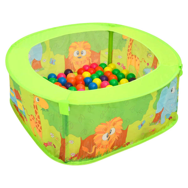 Piscina de bolas com 300 bolas para crianças 75x75x32 cm