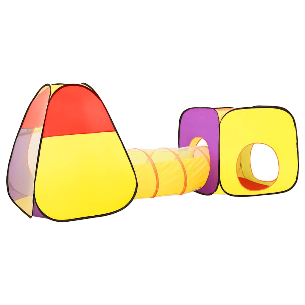 Tenda de brincar infantil com 250 bolas 255x80x100 cm multicor