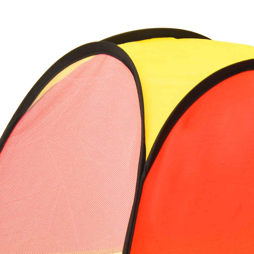 Tenda de brincar infantil com 250 bolas 255x80x100 cm multicor