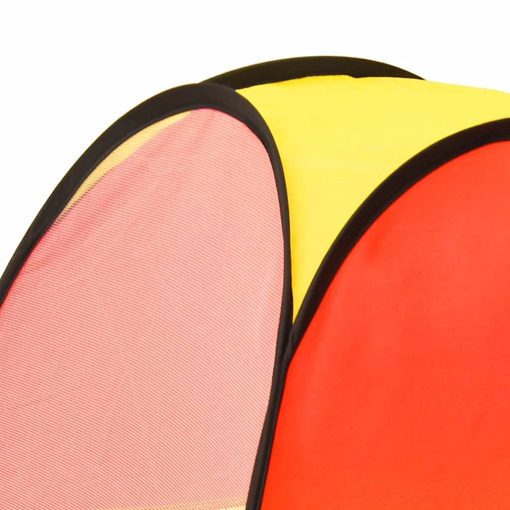 Tenda de brincar infantil com 250 bolas 255x80x100 cm multicor