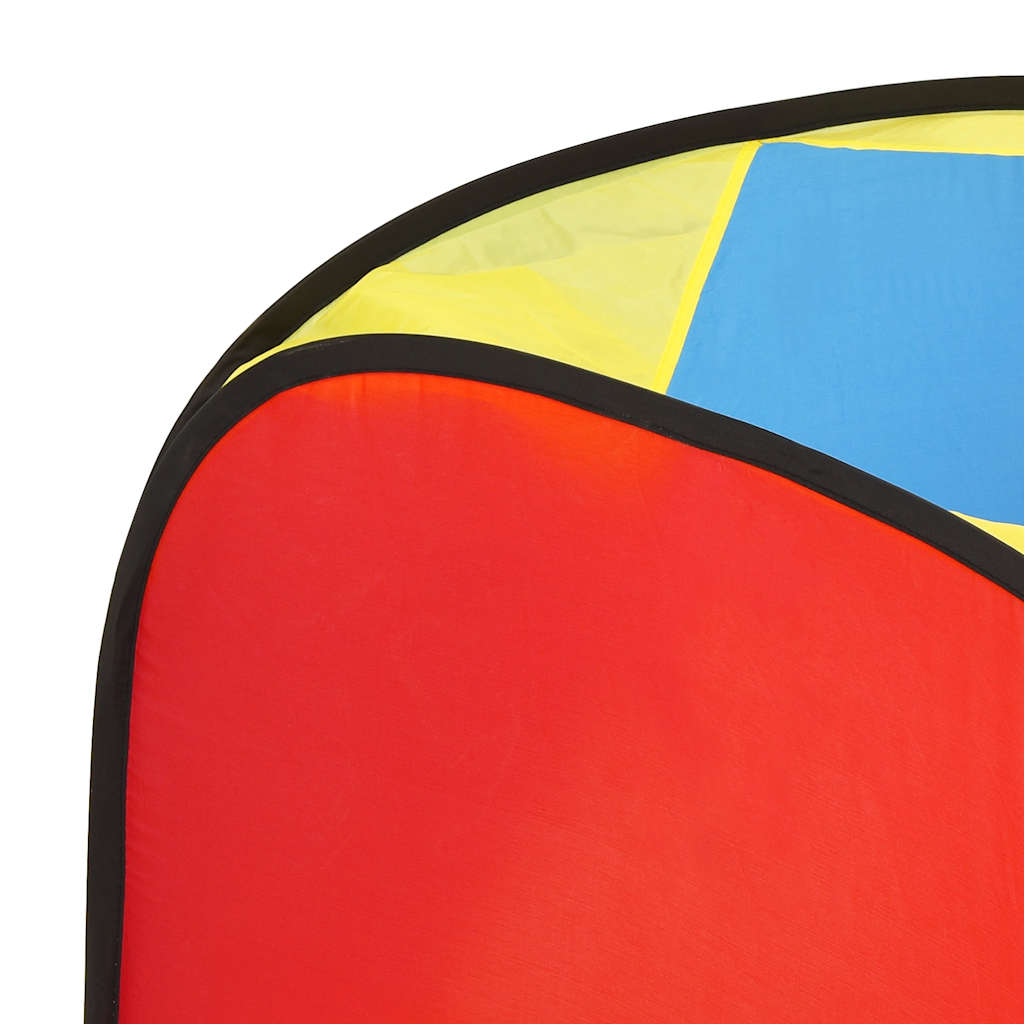Tenda de brincar infantil com 250 bolas 190x264x90 cm multicor