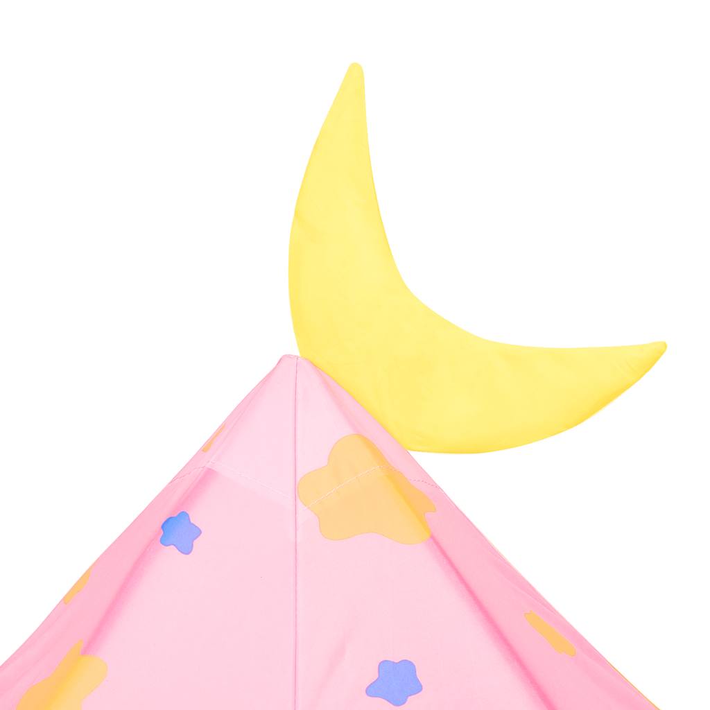 Tenda de brincar infantil com 250 bolas 301x120x128 cm rosa