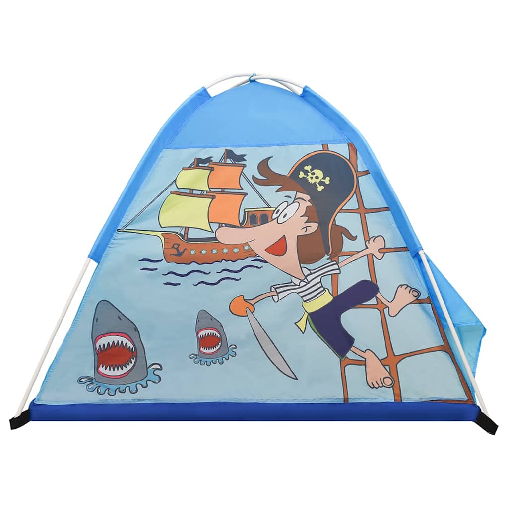 Tenda de brincar infantil com 250 bolas 120x120x90 cm azul