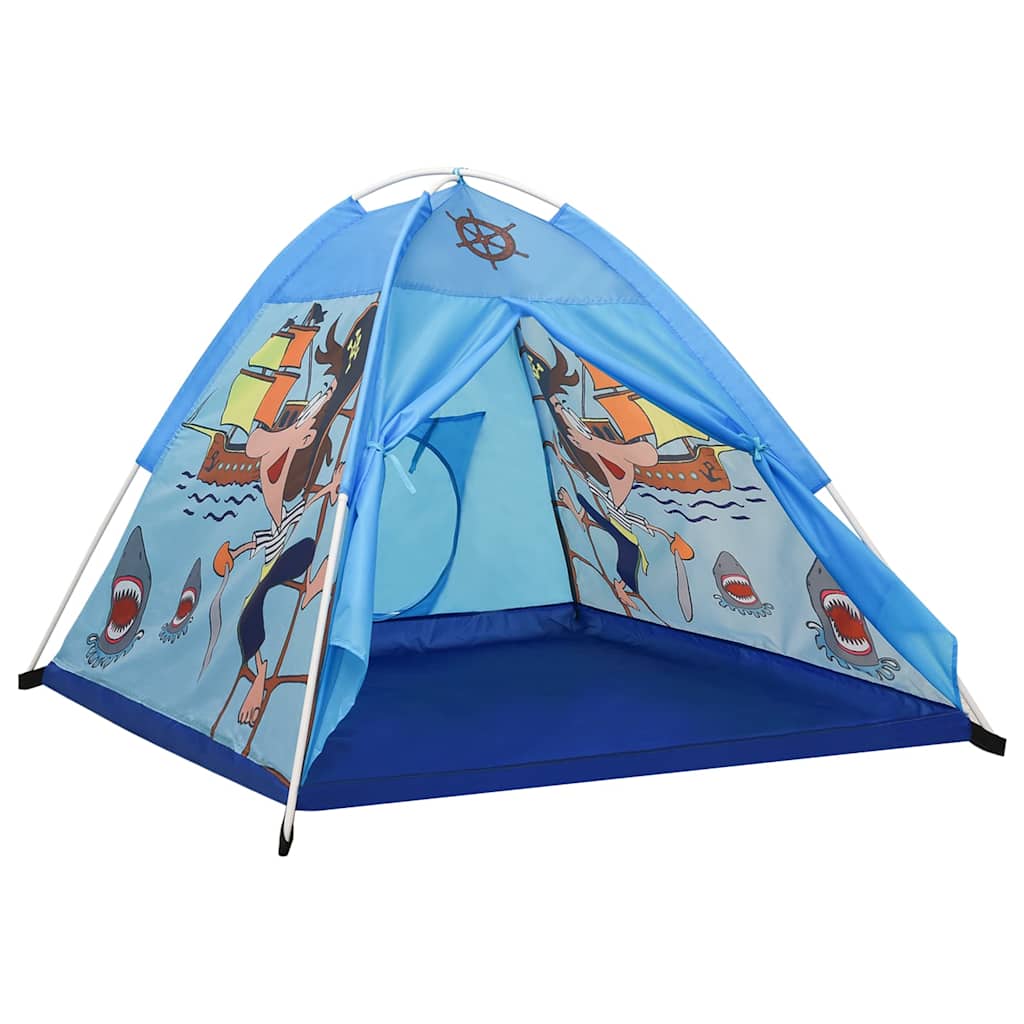 Tenda de brincar infantil com 250 bolas 120x120x90 cm azul
