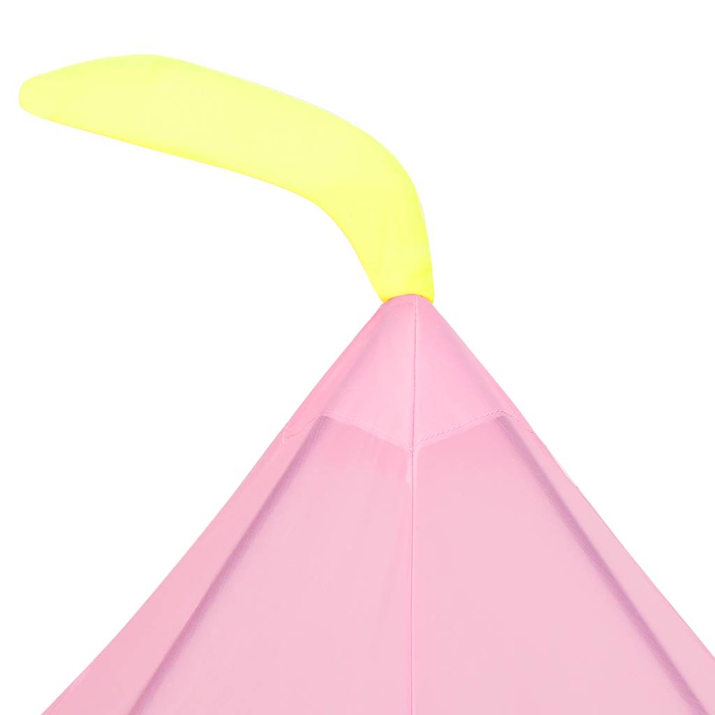 Tenda de brincar infantil com 250 bolas 100x100x127 cm rosa