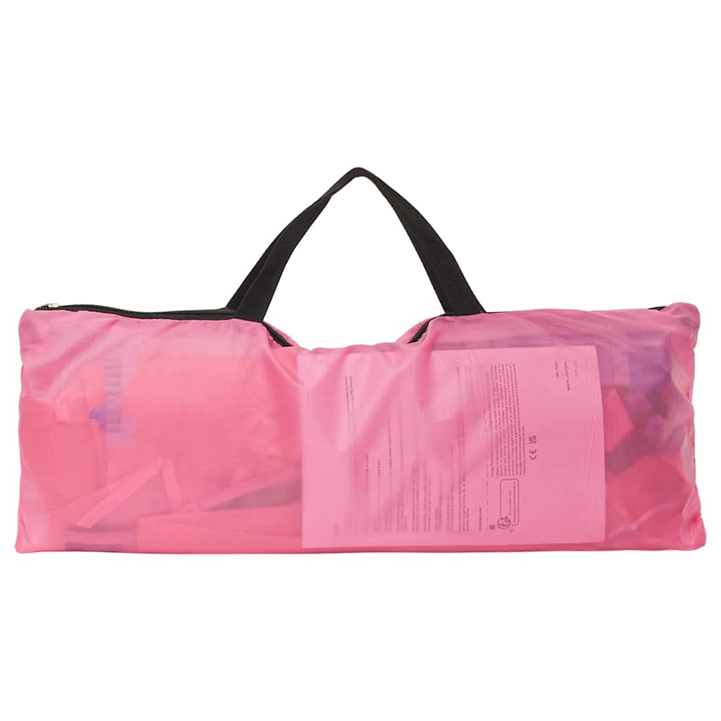 Tenda de brincar infantil com 250 bolas 69x94x104 cm rosa