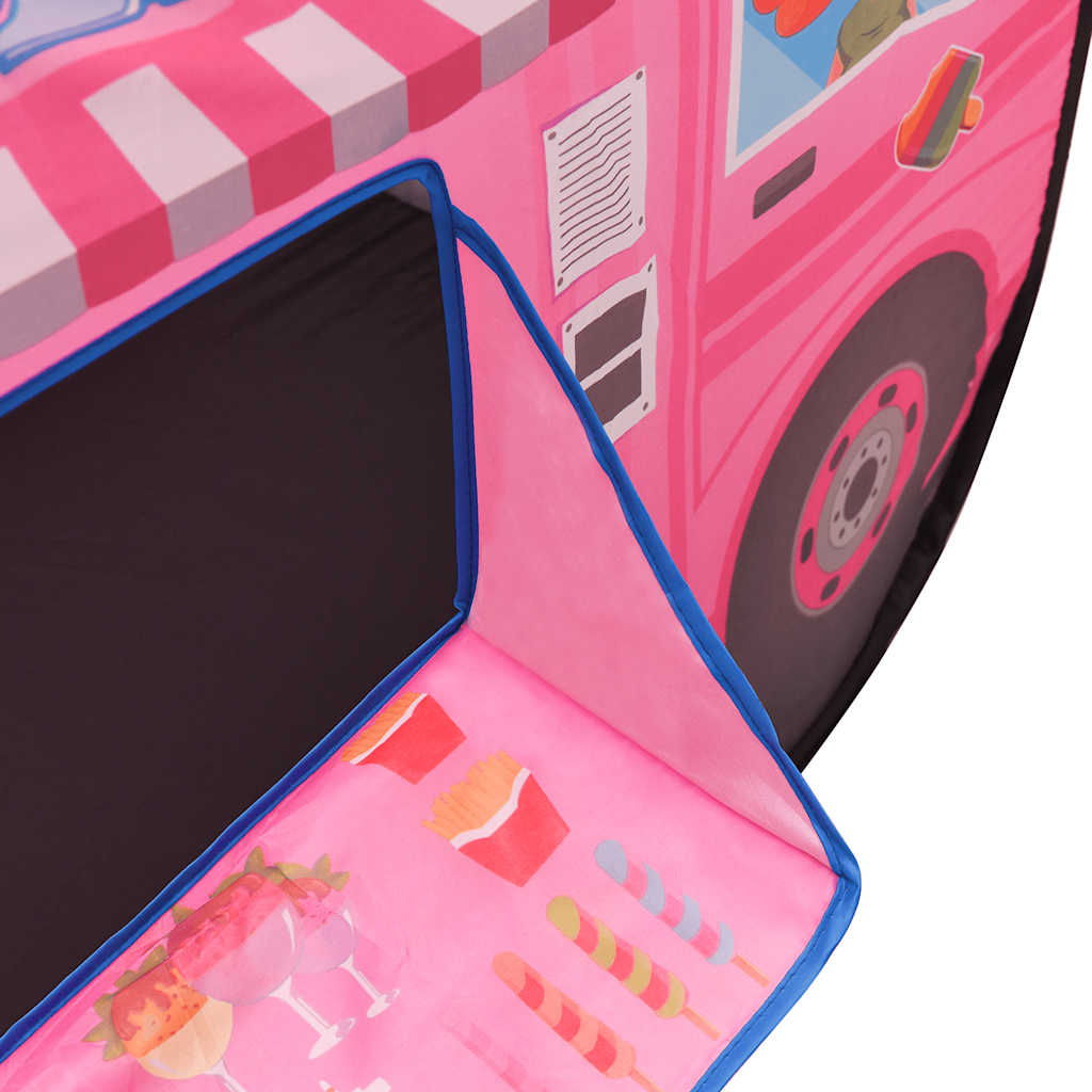 Tenda de brincar infantil com 250 bolas 70x112x70 cm rosa
