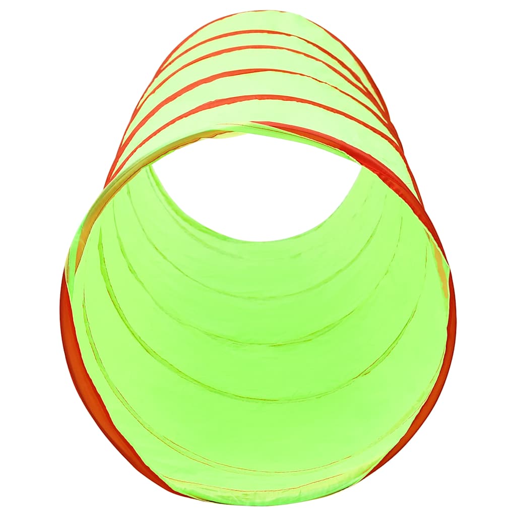 Túnel de brincar infantil com 250 bolas 175 cm poliéster verde