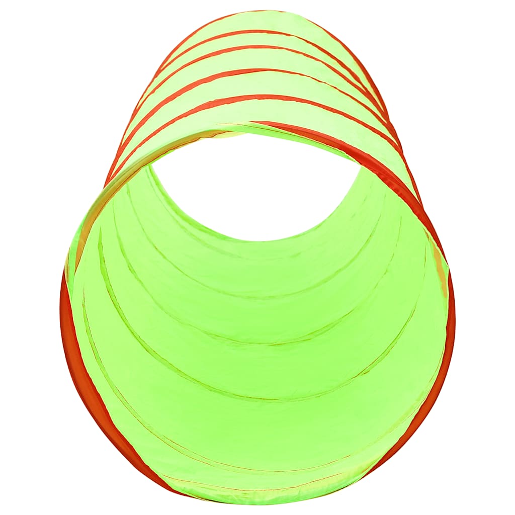 Túnel de brincar infantil com 250 bolas 175 cm poliéster verde