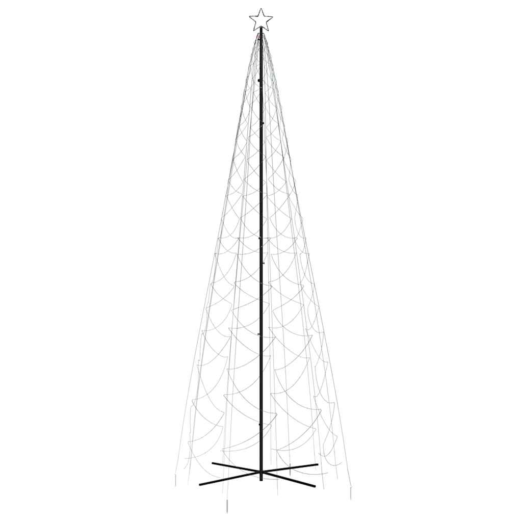 Árvore de Natal em cone 1400 luzes LED 160x500 cm colorido