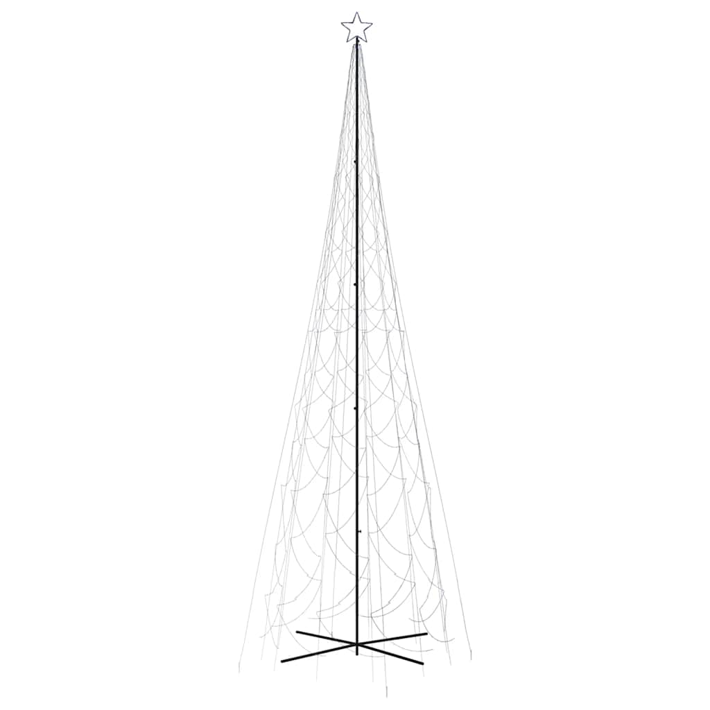 Árvore de Natal em cone 3000 luzes LED 230x800 cm azul