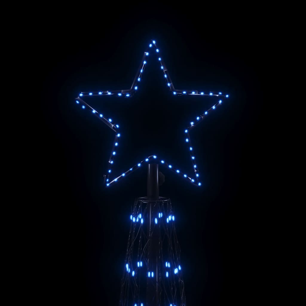 Árvore de Natal em cone 3000 luzes LED 230x800 cm azul