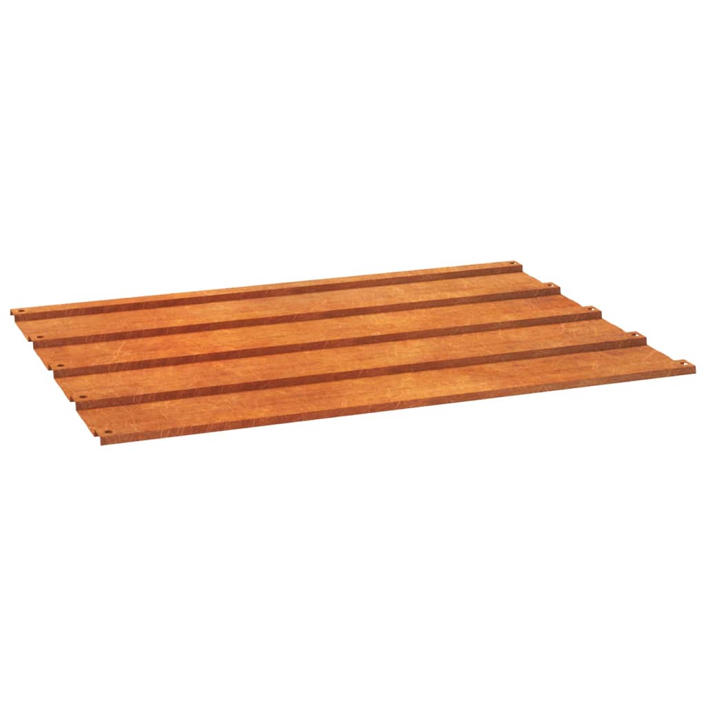 Painel de telhado 12 pcs 60x44 cm aço corten cor enferrujado
