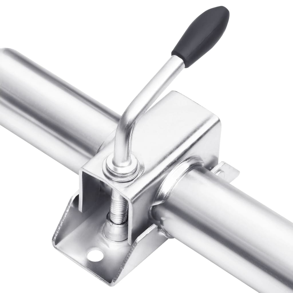 Roda jockey p/ reboque c/ braçadeira de divisão aço galvanizado