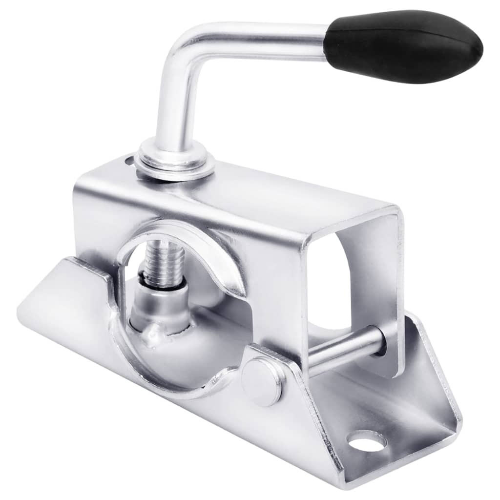 Roda jockey p/ reboque c/ braçadeira de divisão aço galvanizado