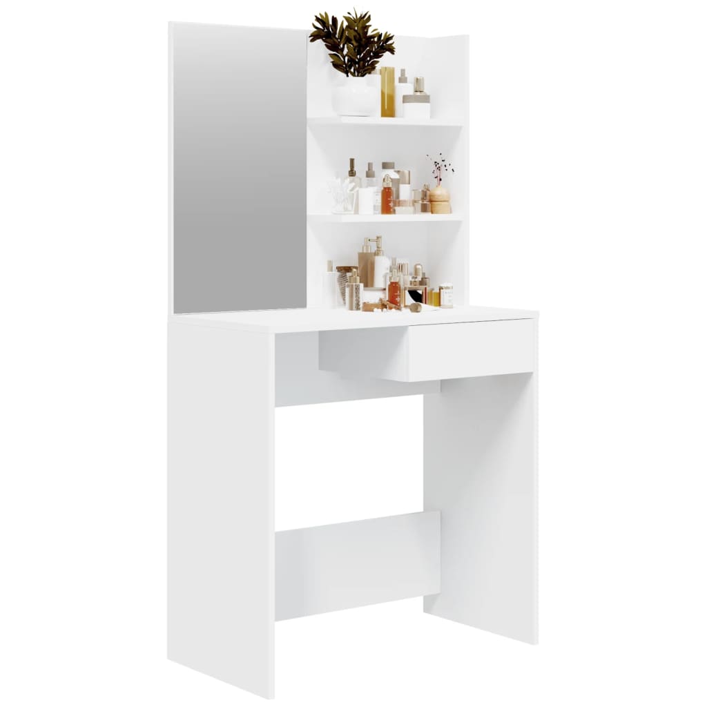 Toucador com espelho 74,5x40x141 cm branco