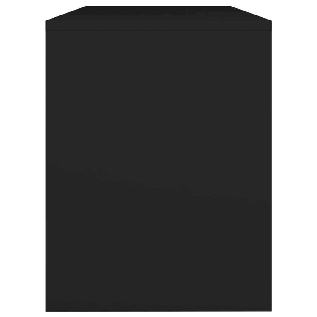 Banco de toucador 70x35x45 cm derivados de madeira preto