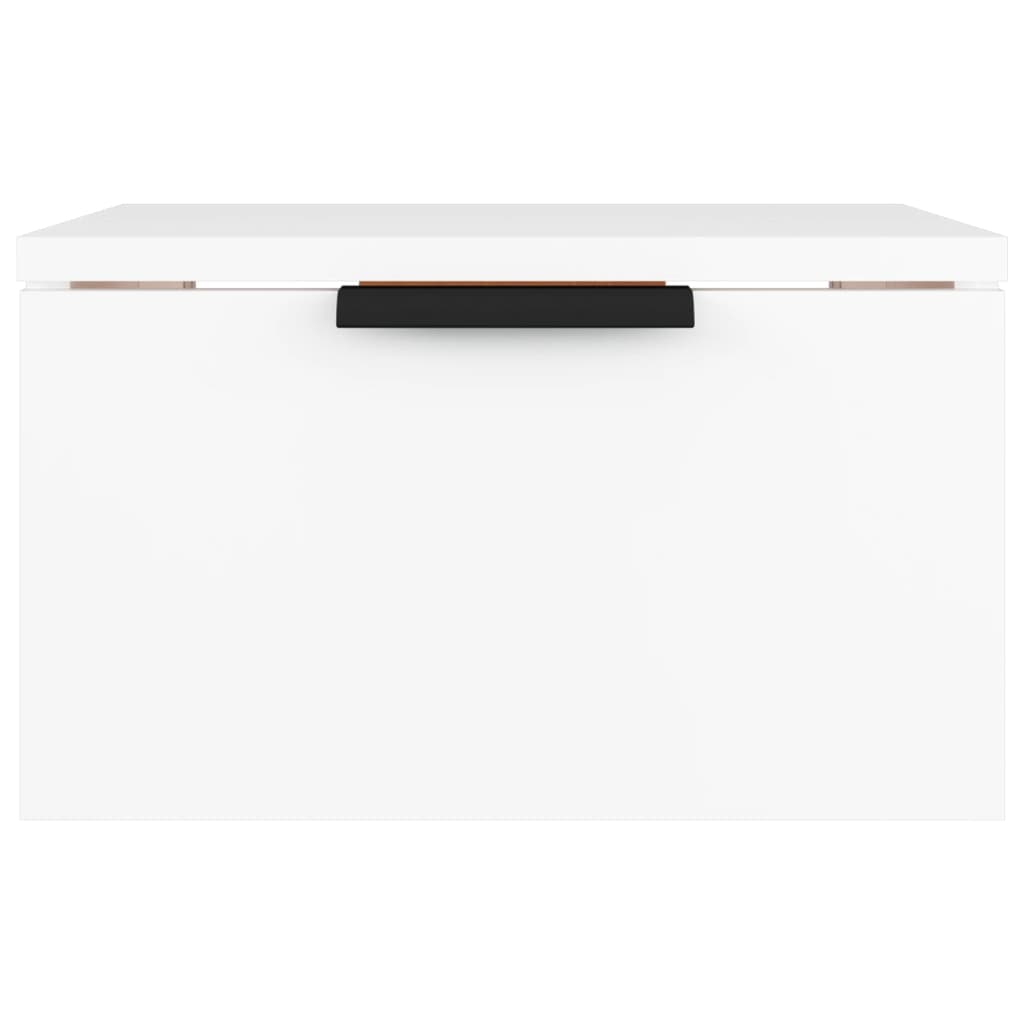 Mesa de cabeceira montagem na parede 34x30x20 cm branco