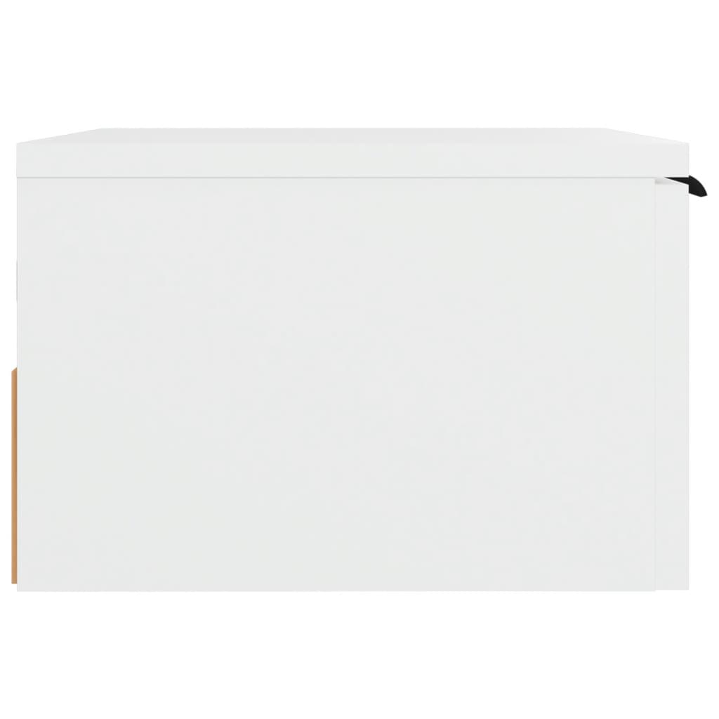 Mesa de cabeceira montagem na parede 34x30x20 cm branco