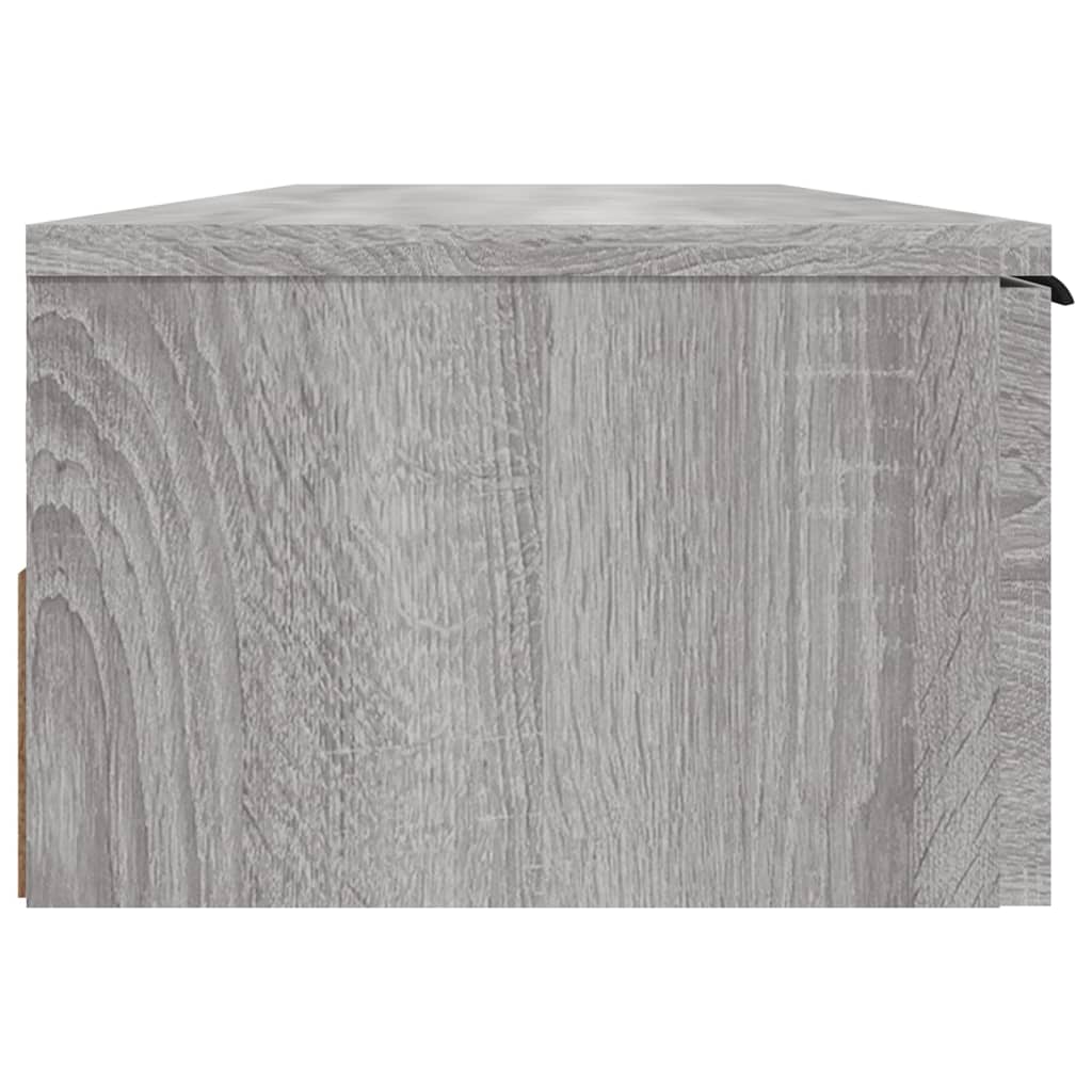 Armário de parede 102x30x20cm derivados madeira cinzento sonoma