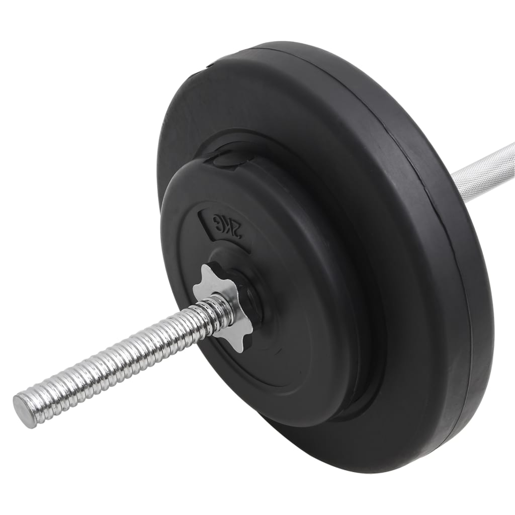 Conjunto de barra com discos 30 kg