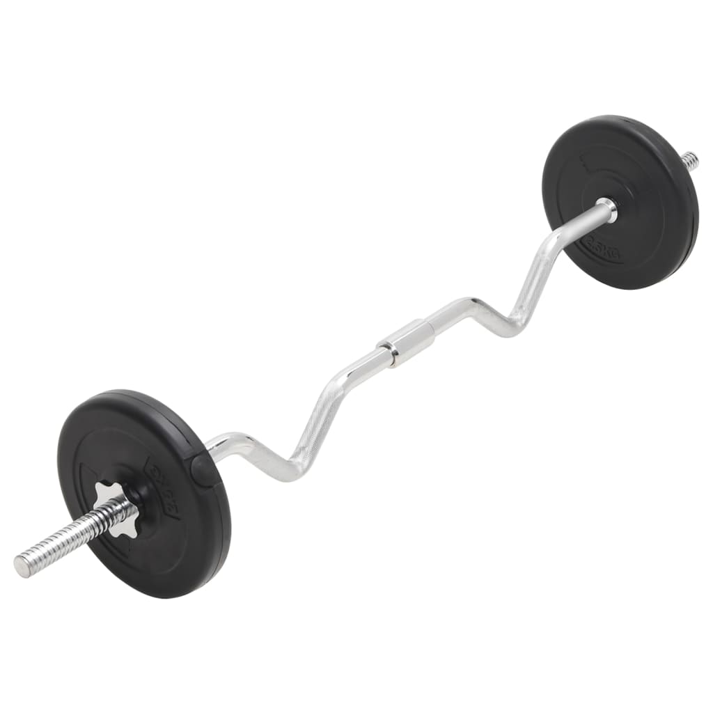 Conjunto de barras e discos 30 Kg