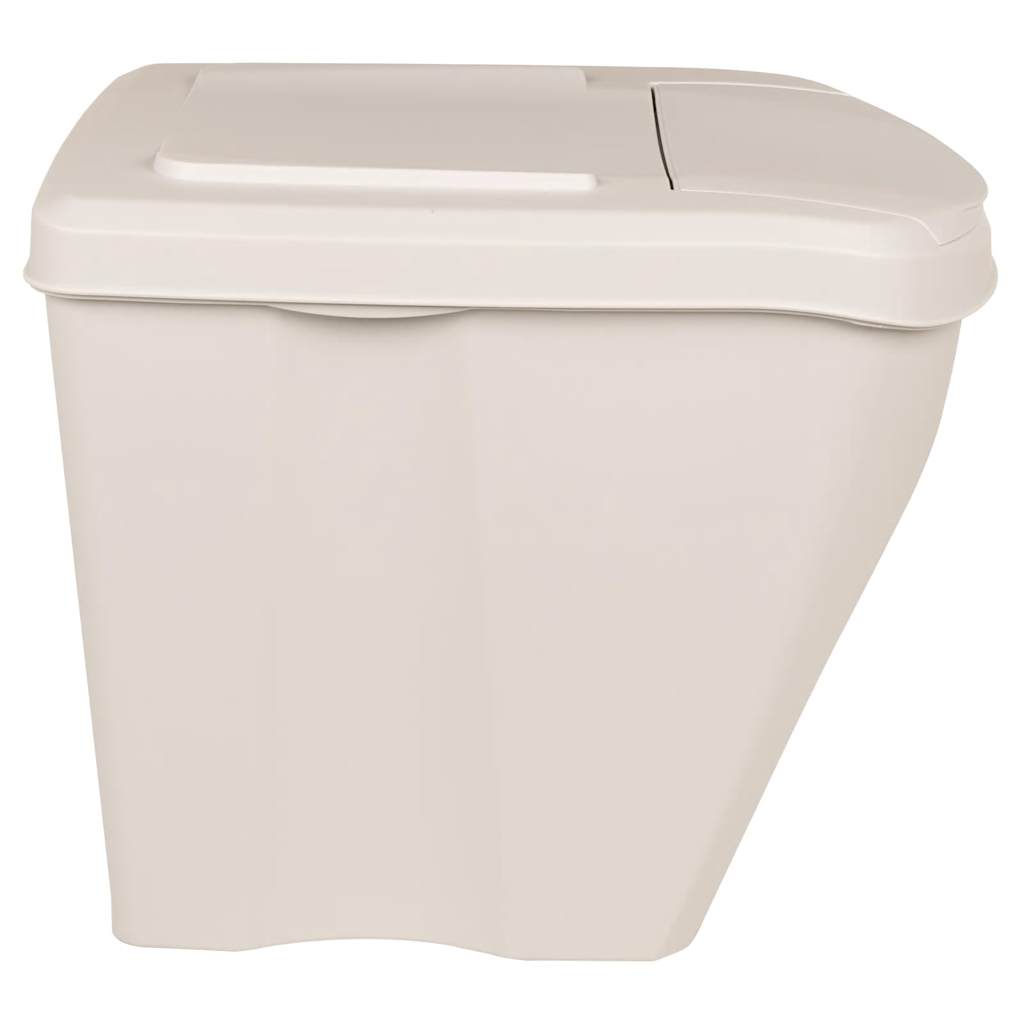 Caixotes do lixo empilháveis 3 pcs 75 L polipropileno branco