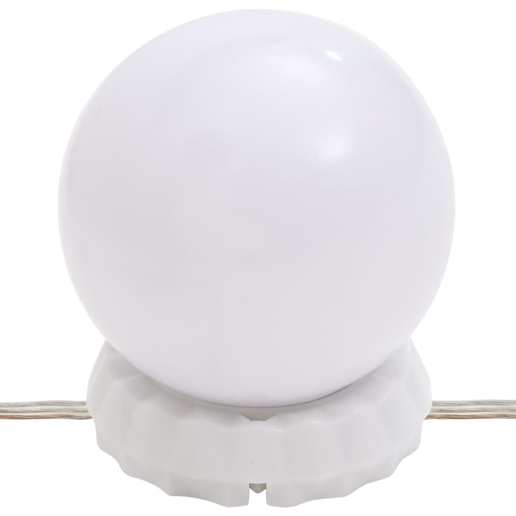 Conjunto de toucador c/ luzes LED madeira de pinho maciça