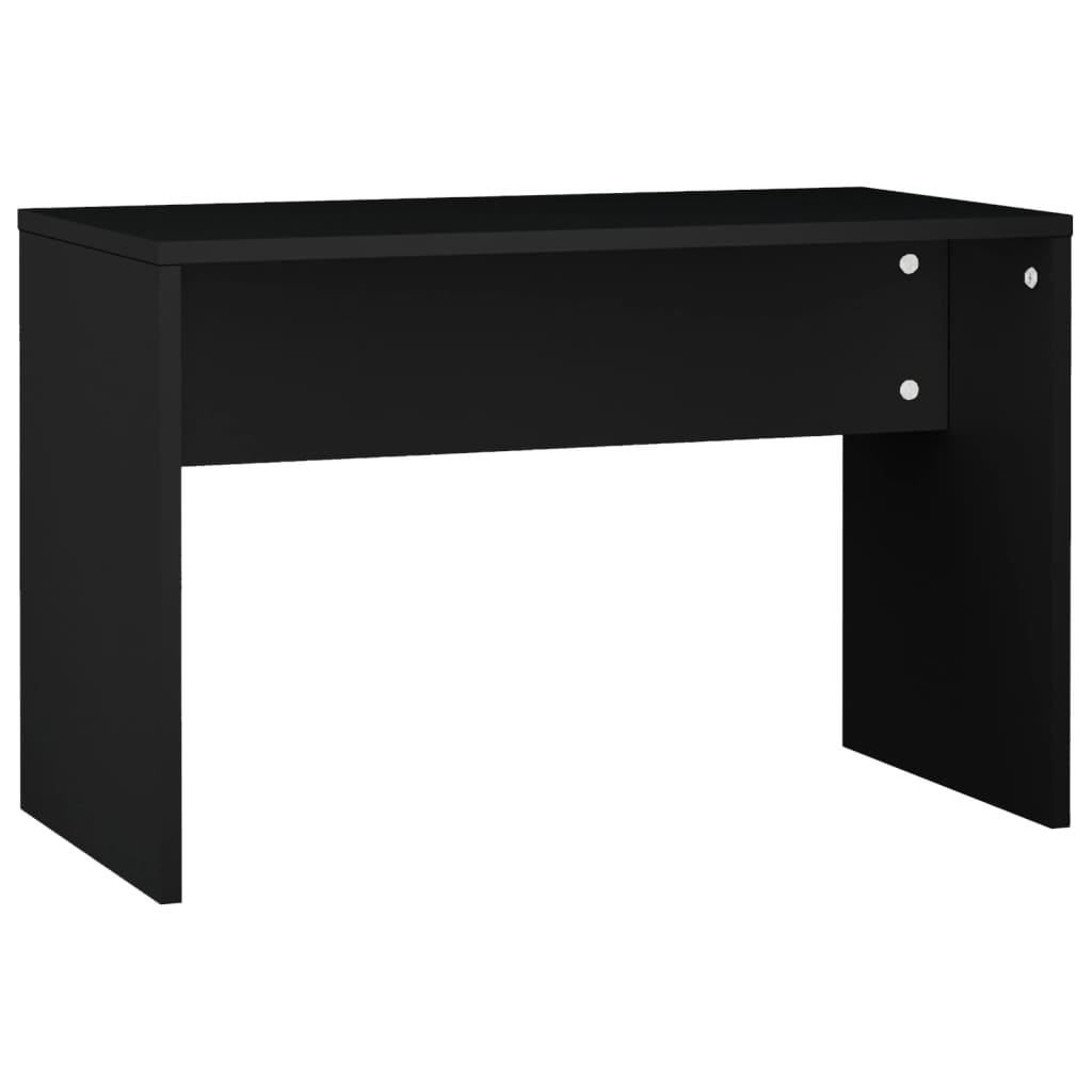 Conjunto de toucador com luzes LED derivados de madeira preto