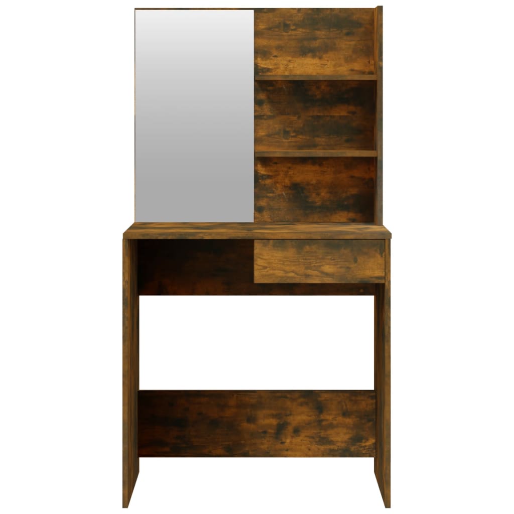 Conjunto toucador 74,5x40x141 cm cor carvalho fumado